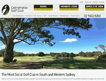 Tablet Screenshot of cabragolf.com.au